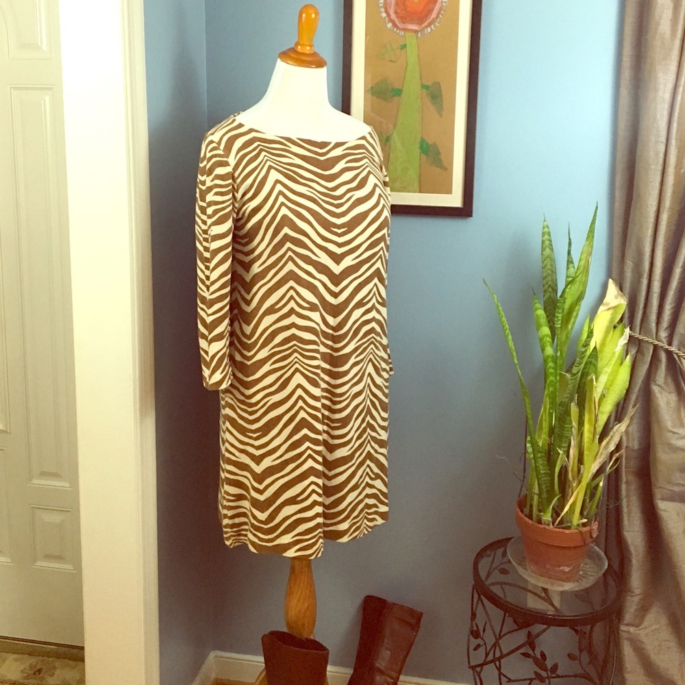 J Crew Zebra Print Dress